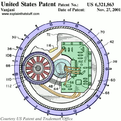 sketch of a pattent for a hub motor