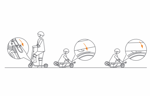 Segway Ninebot ES2 Folding and Unfolding Instructions