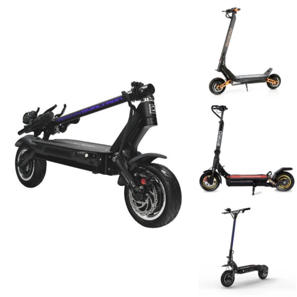 4 best 40 mph electric scooters, with the Dualtron 3 displayed in the focus