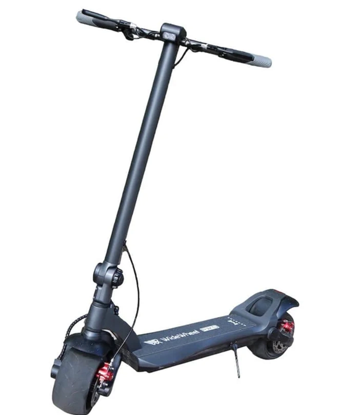 A close up of the Mercane Widewheel Pro electric scooter