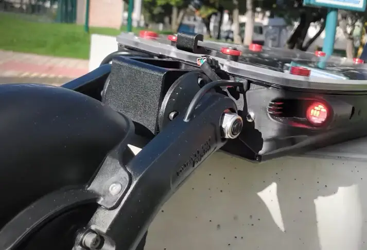 taillight of the Dualtron Raptor 2