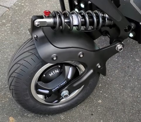front wheel and suspension of the Dualtron X2