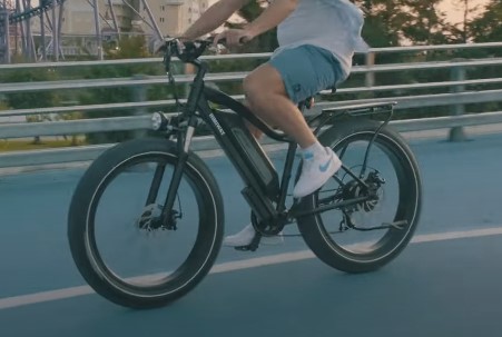 E-bike ridden on the streets