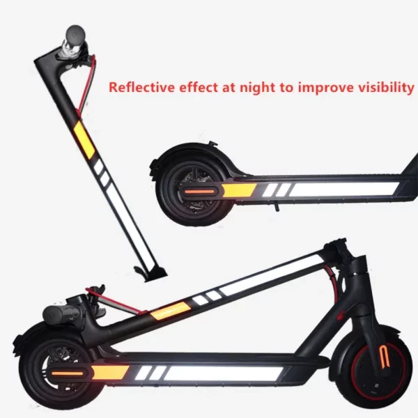 EScooterNerds Electric Scooter & Electric Bike Reflective Sticker