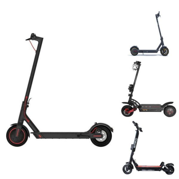 4 popular electric scooters for beginners, with the Xiaomi M365 Pro in the focus