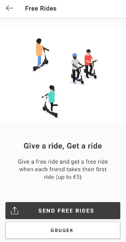 free rides with Bird app