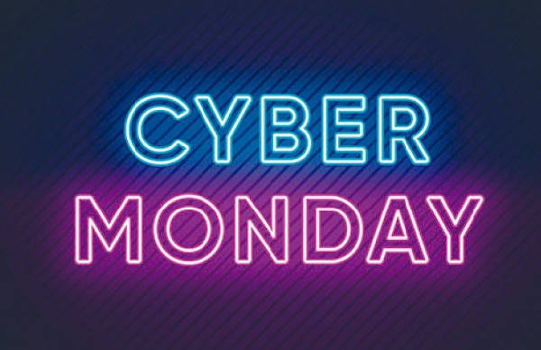 neon sign for Cyber Monday