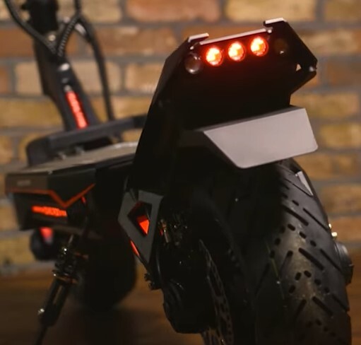 rear brake lights of the Dualtron Storm
