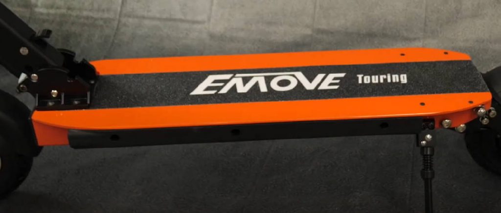 deck of the EMove Touring