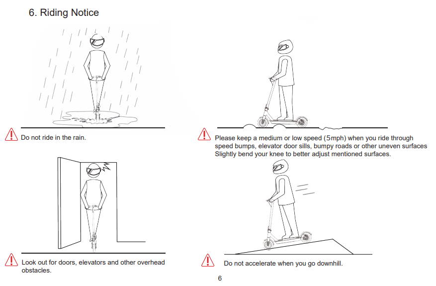 page from the user manual of Hiboy S2 Pro