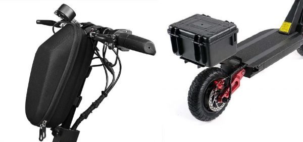 front and back holding bags and trunks for an electric scooter