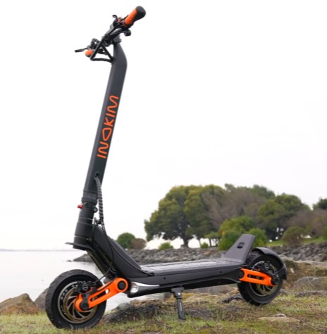 side view of the best electric scooter for tall adults, the Inokim OXO