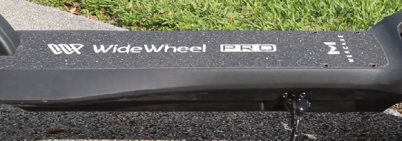 a deck with the Mercane Widewheel logo