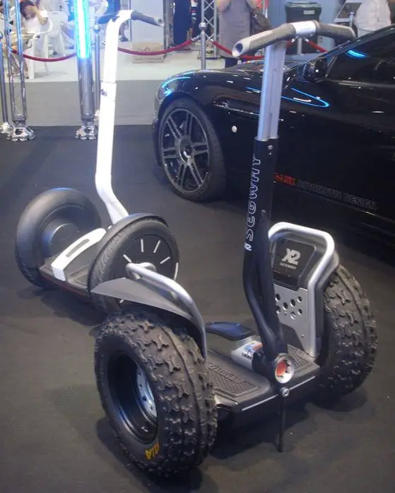 two Segway electric self-balancing transporters