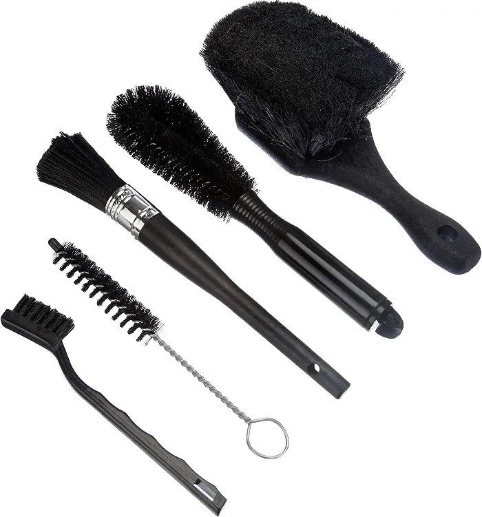 set of brushes for cleaning an electric bike
