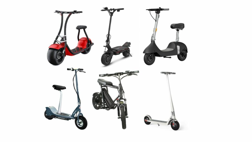 types of e-scooters - cover