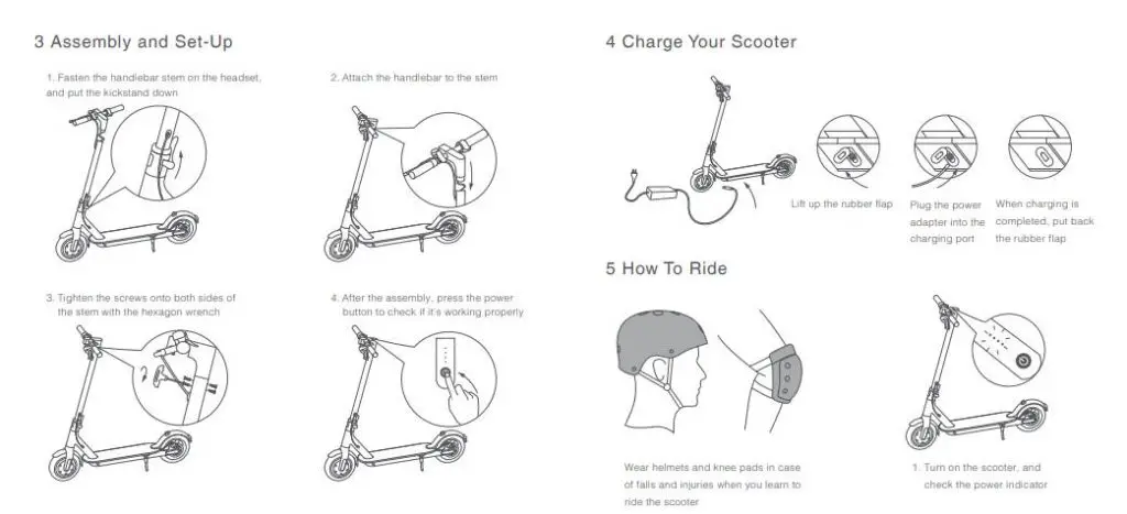 page from the user manual of the Xiaomi Essential